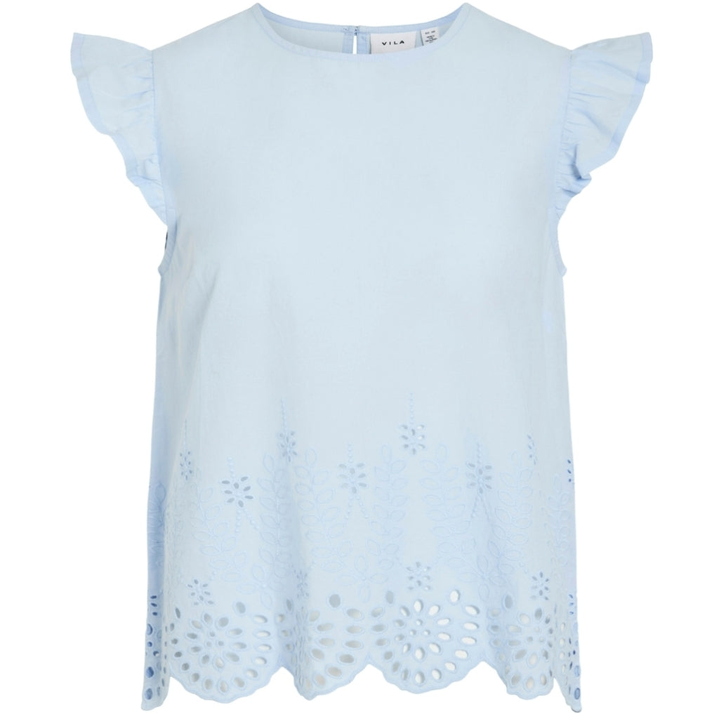 Vila dame top VIHORTENSA - Kentucky blue