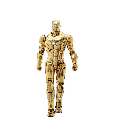 Hot Toys Iron Man Mark III Golden Color actionfigur i skala 1/6
