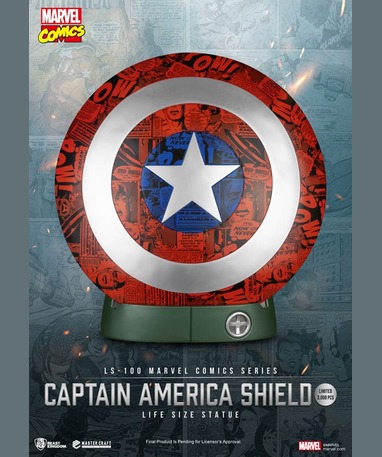 Marvel Captain America skjold statue i fuld størrelse